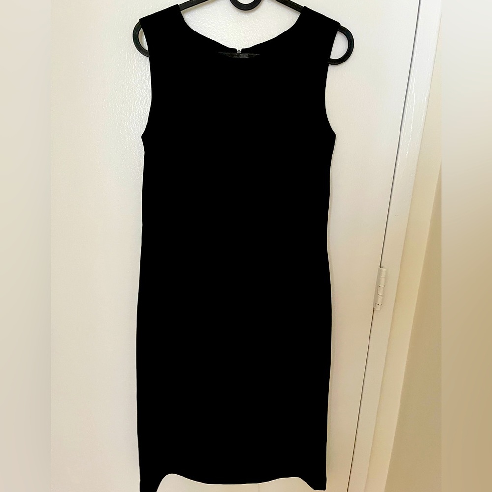 Formal knee-length black dress